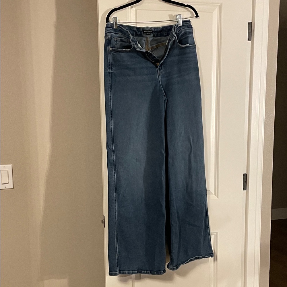 Good American Deep Blue Flare Jeans